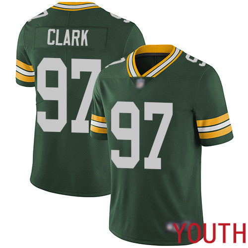 Green Bay Packers Limited Green Youth 97 Clark Kenny Home Jersey Nike NFL Vapor Untouchable
